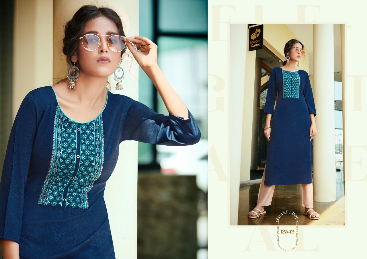 Kalaroop Lychee 2 Latest Fancy Designer Casual Wear Rayon Kurti Collection 